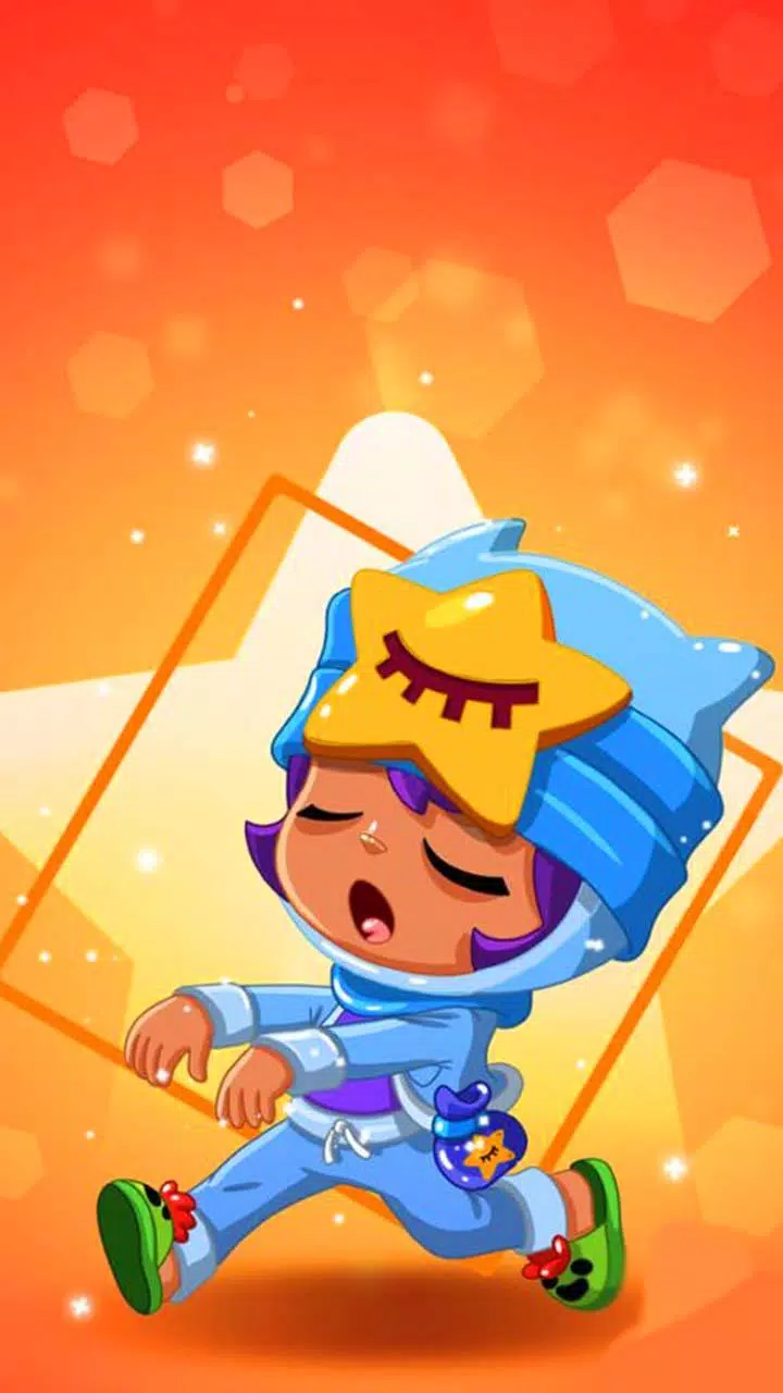 Sandy (Brawl Stars), Brawl Stars, Schlafend, Orange, HD, Handy-Hintergrund im Hochformat