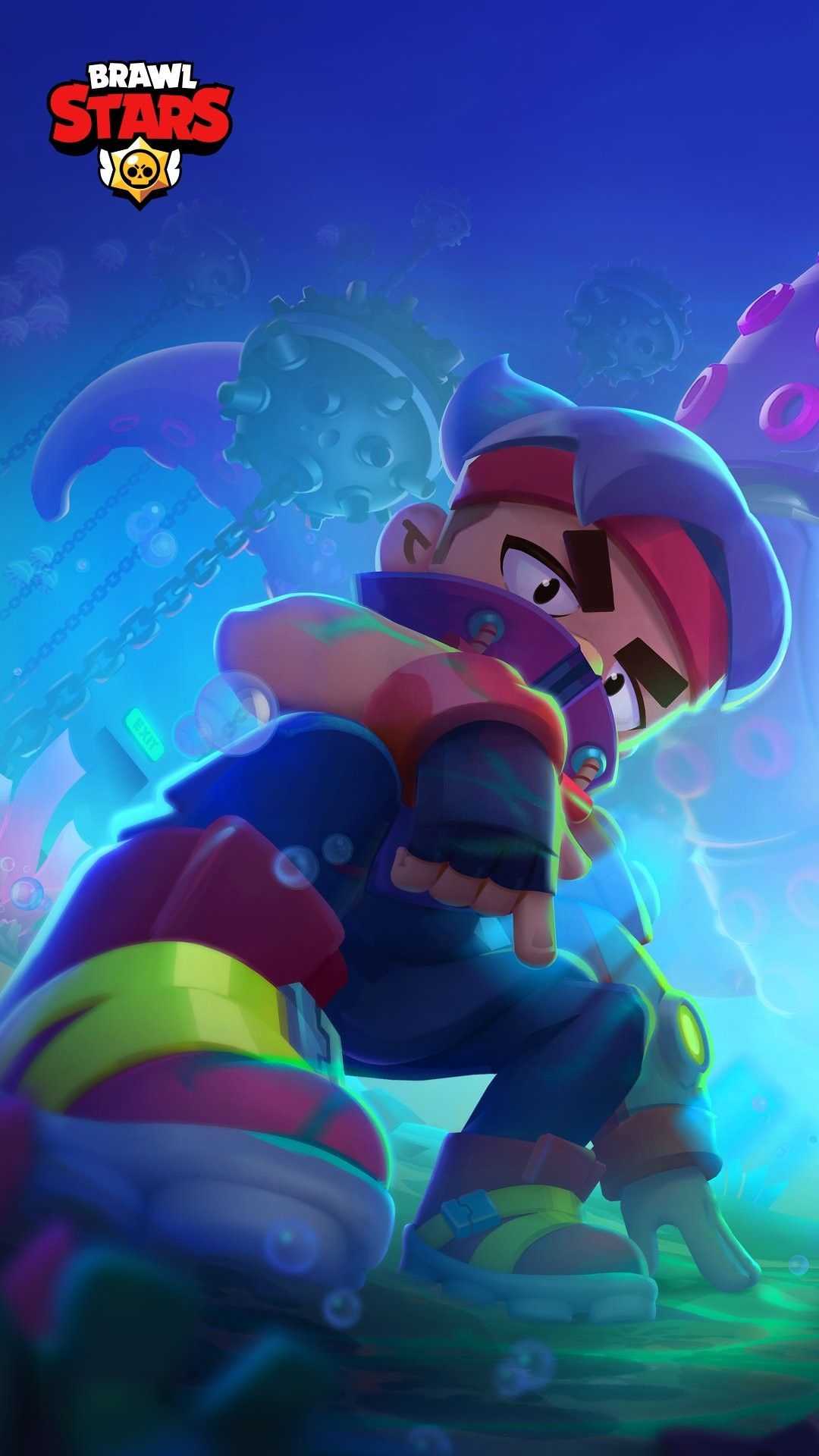 Brawl Stars, Brawler, Neonfarben, Hochformat, Full HD, Sperrbildschirm fürs iPhone