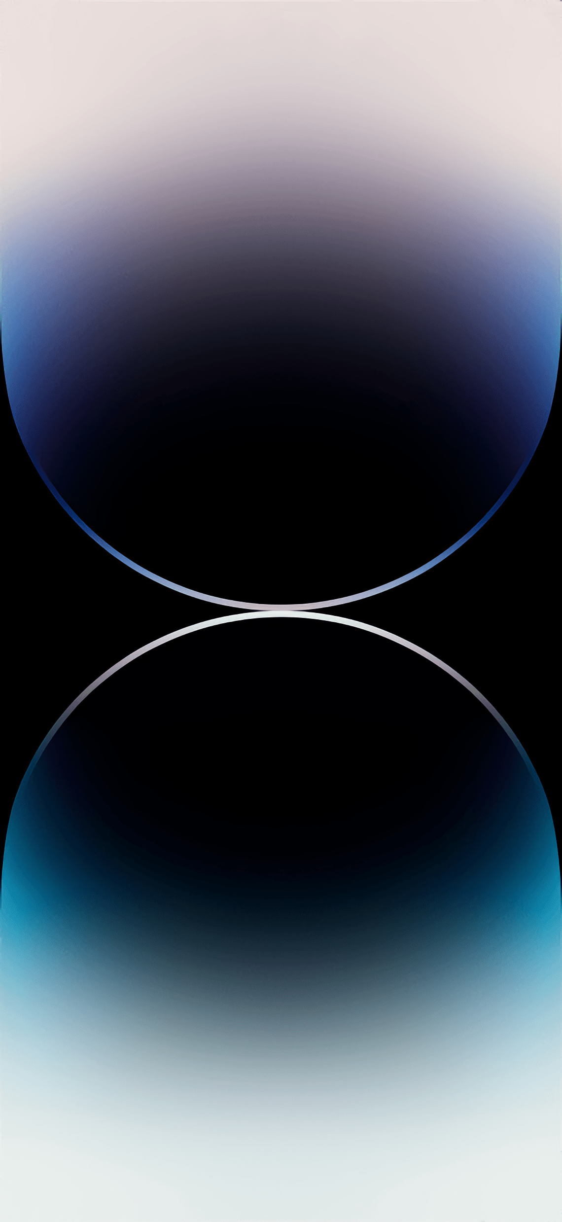 iPhone 14 Pro, Kugeln, Farbverlauf, Blau, Abstrakt, Full HD, Hintergrundbild fürs Handy