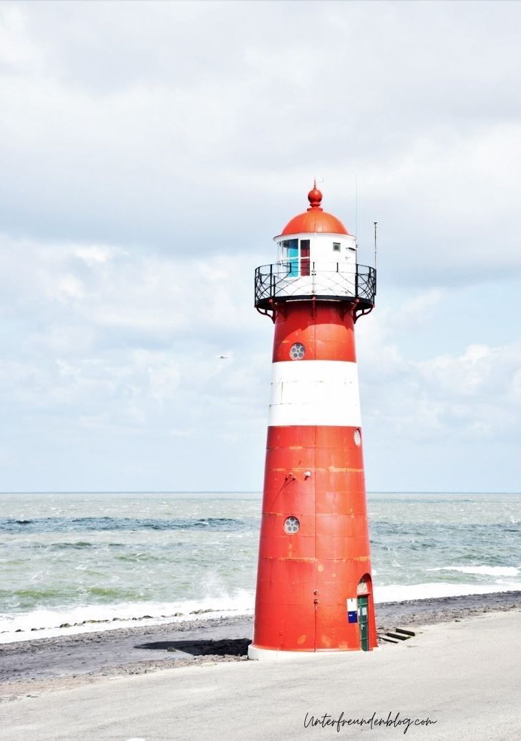Leuchtturm, Rot-weiß, Küste, Meer, Wolken, HD, iPad-Hintergrundbild
