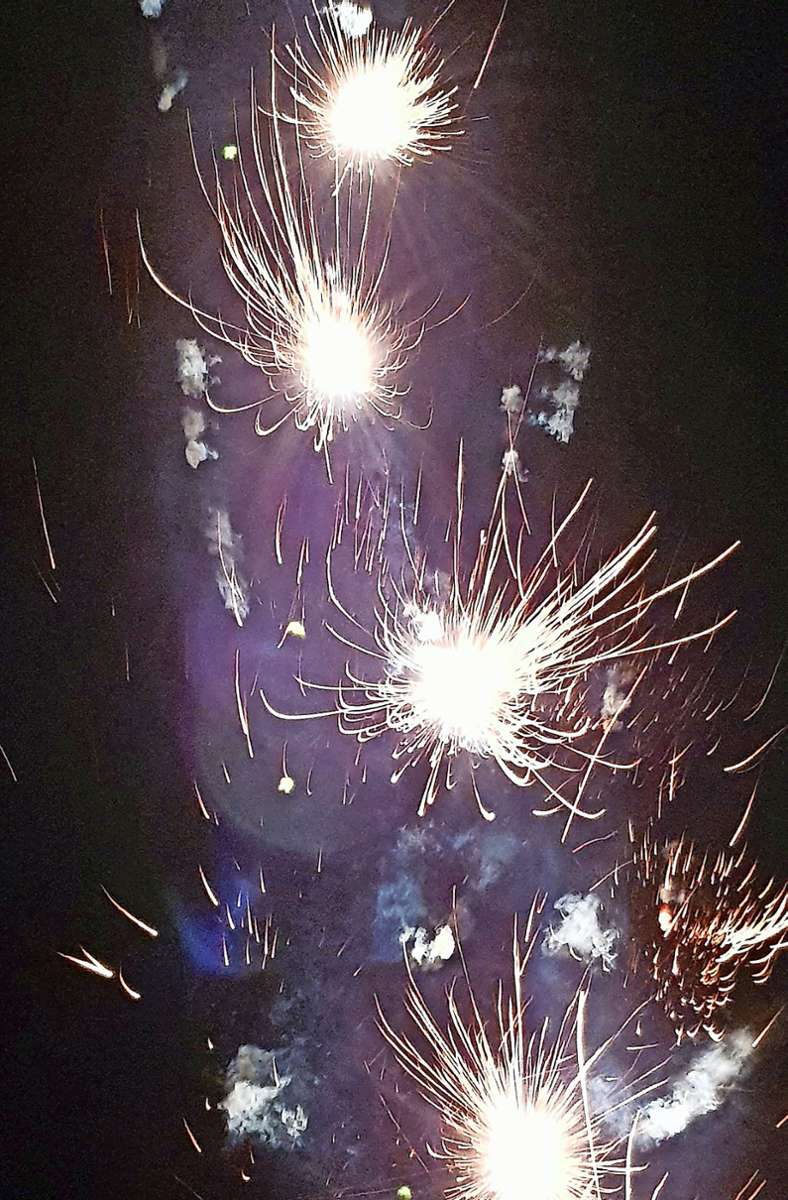 Lichtspuren, Funken, Langzeitbelichtung, Nacht, Dunkelblau, HD, Handy-Hintergrundbild