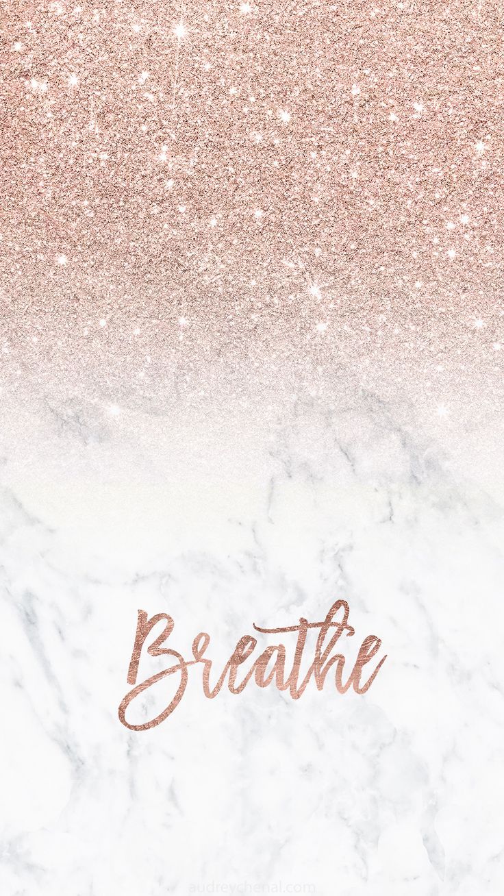 Breathe, Schriftzug, Marmor, Glitzer-Farbverlauf, Weiß, HD, Handy-Hintergrund im Hochformat