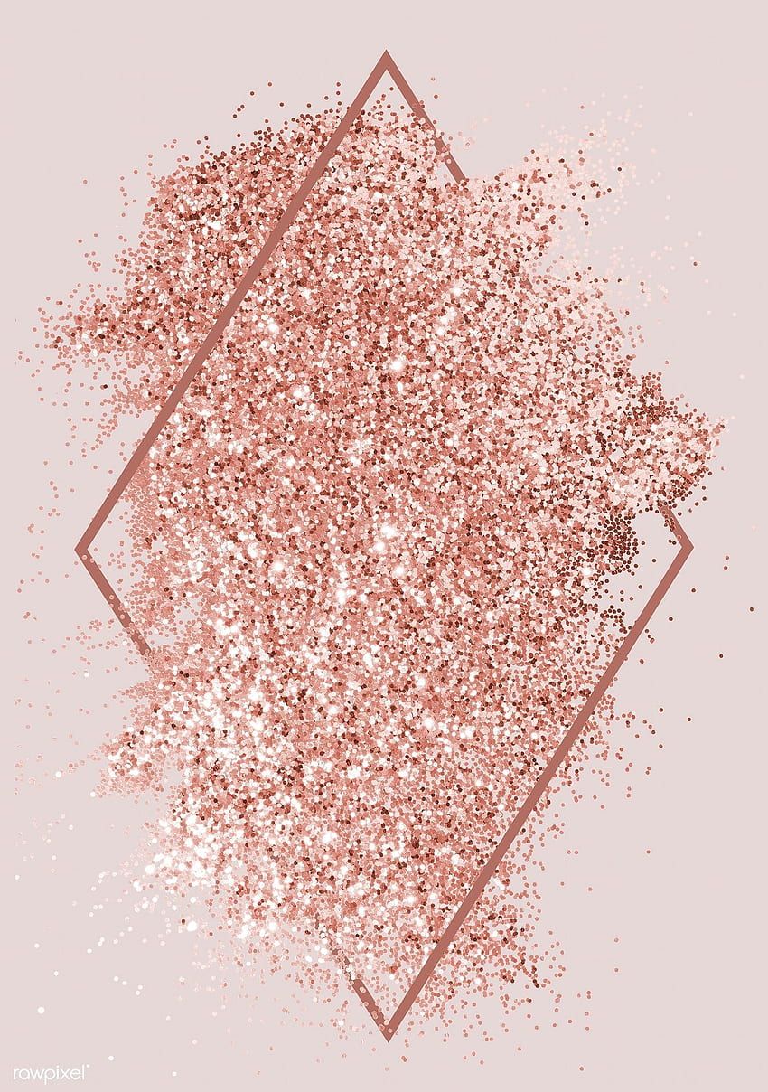 Raute, Glitzerstaub, Geometrisch, Altrosa, Minimalistisch, Hintergrundbild fürs Tablet