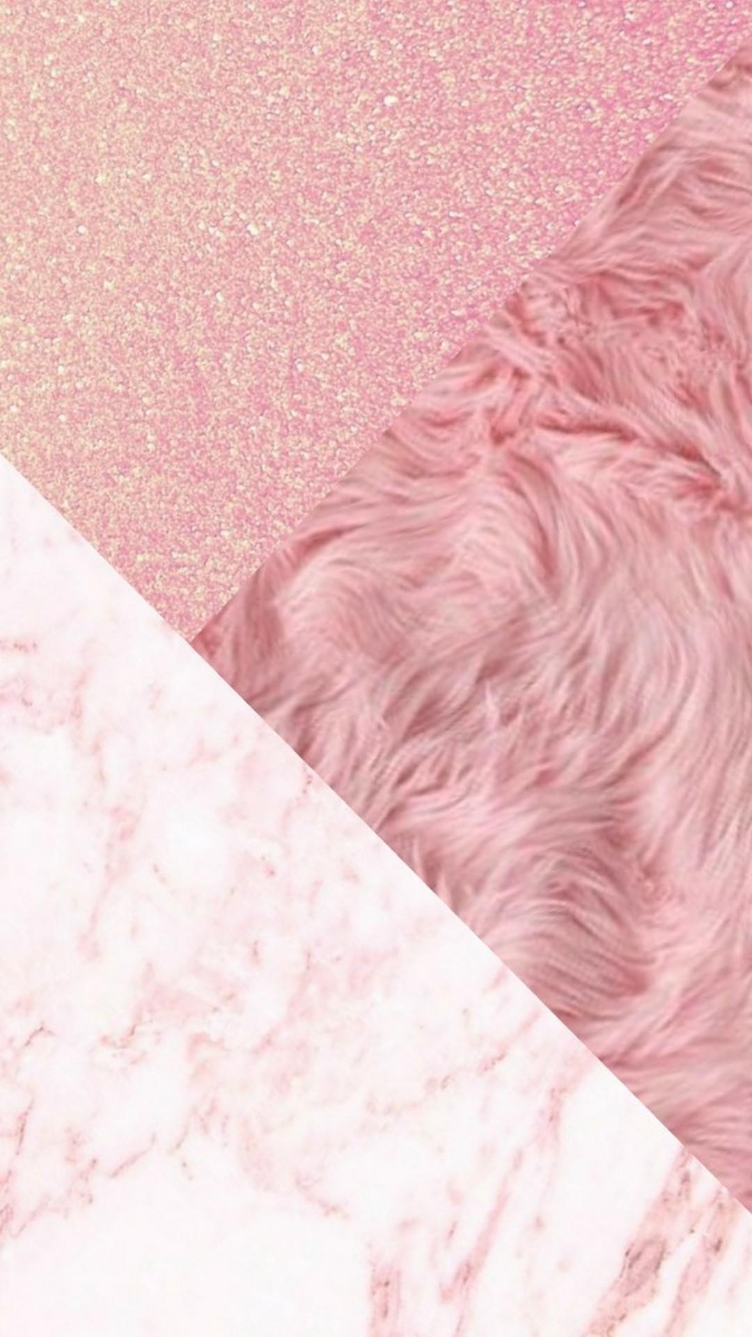 Rosa Fell, Marmor, Diagonal, Glitzer, Texturen, Hintergrundbild für iPhone und Android