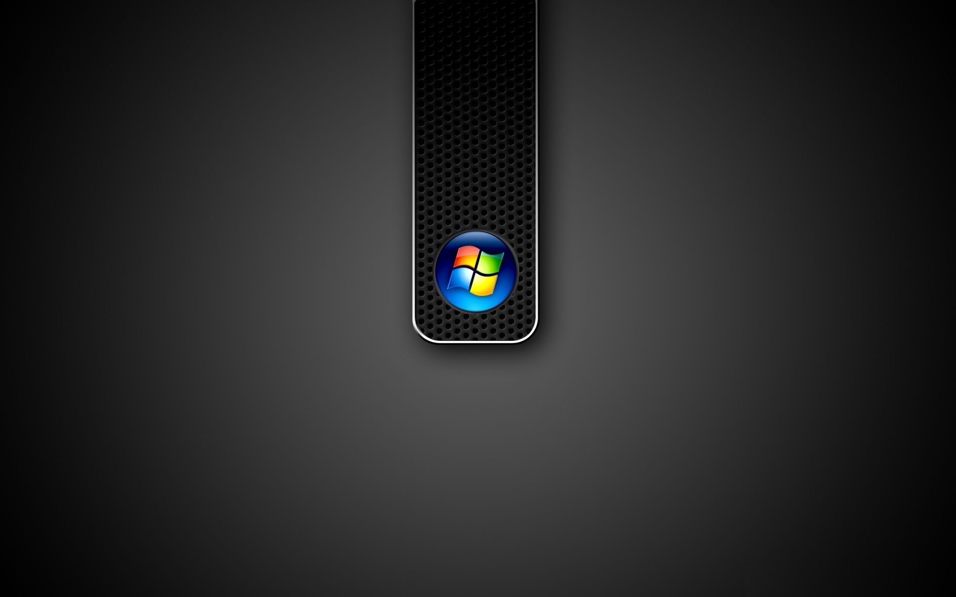 Startknopf, Windows-Logo, Grau, Metall, Minimalistisch, 16:10, Full-HD-Hintergrundbild für den Desktop