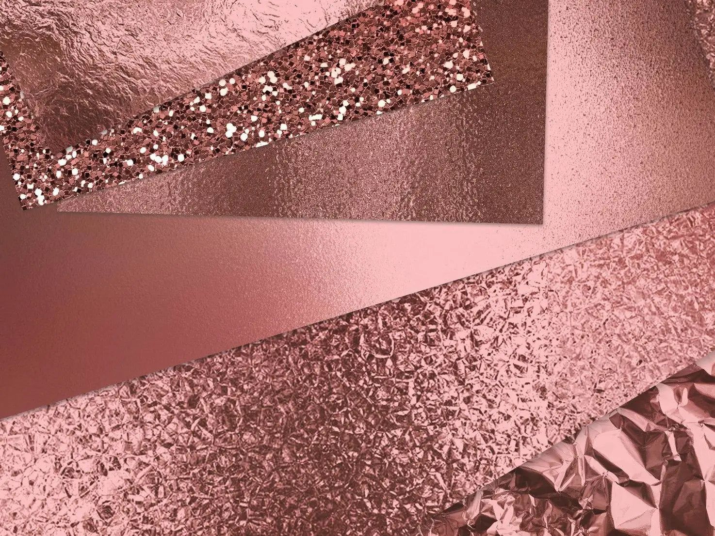 Metallfolie, Glitzer, Geometrisch, Rosegold, Texturen, HD, Hintergrundbild fürs Tablet