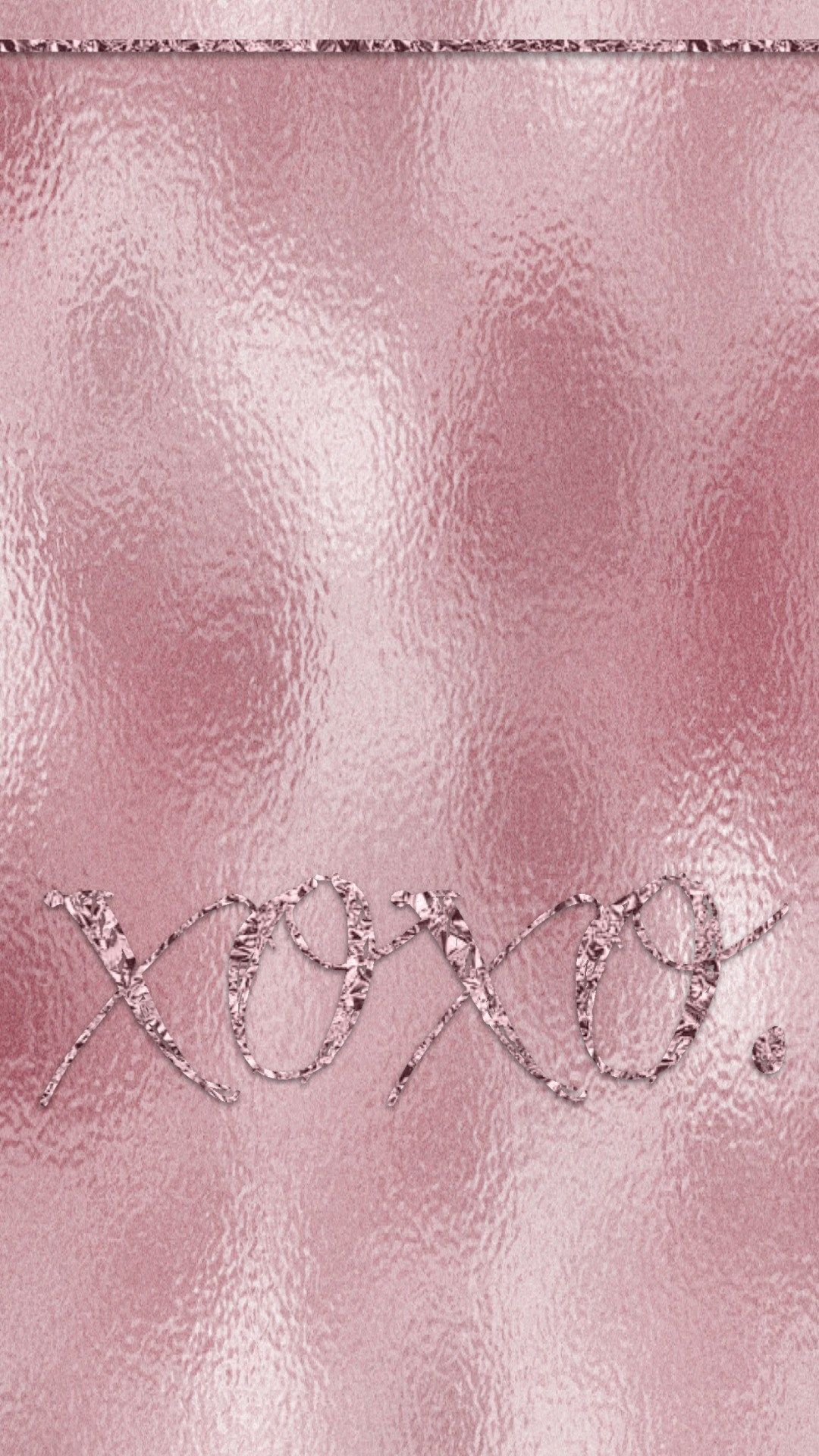 XOXO, Schriftzug, Metallfolie, Mauve, Glitzer, Full HD, Sperrbildschirm fürs iPhone