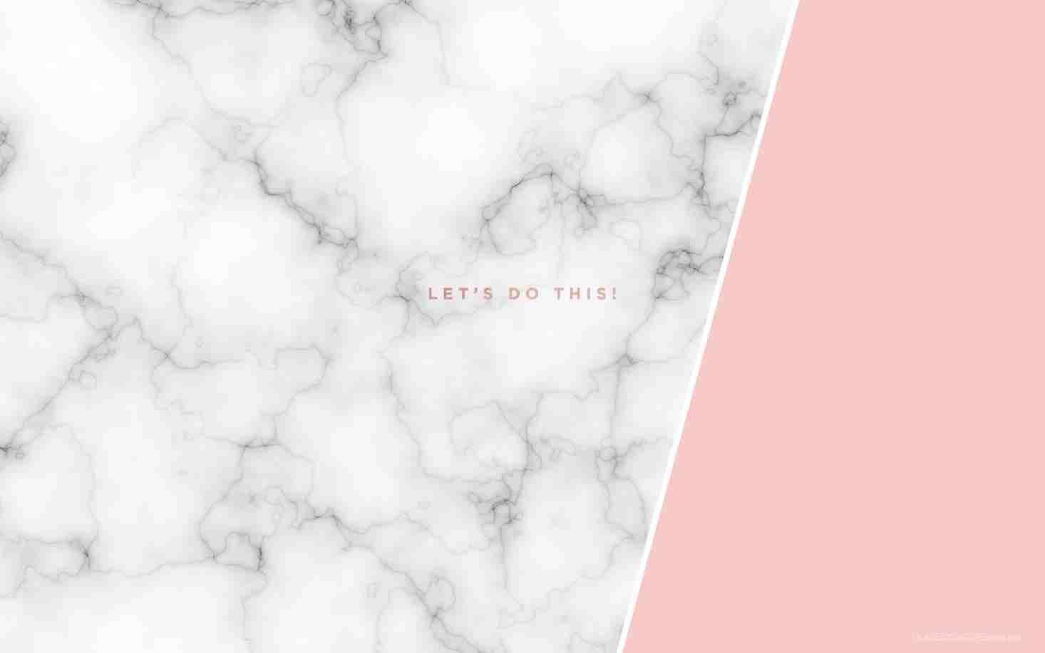 Let's Do This, Weißer Marmor, Rosa Fläche, Schriftzug, Minimalistisch, HD, Windows-Hintergrundbild