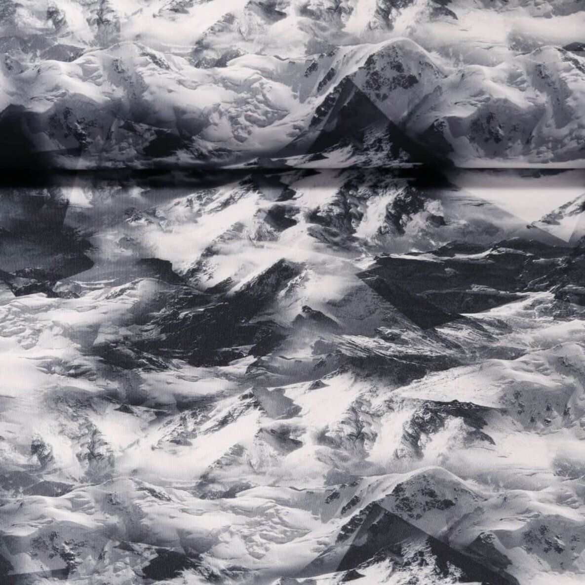 Berge, Schnee, Spiegelung, Schwarz-Weiß, Gebirge, Hintergrundbild für iPad und Tablet