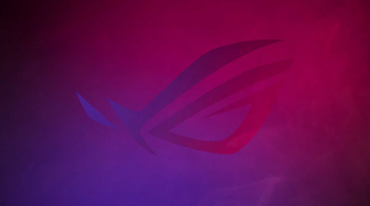 ASUS ROG, Logo, Magenta, Farbverlauf, Minimalistisch, Hintergrundbild