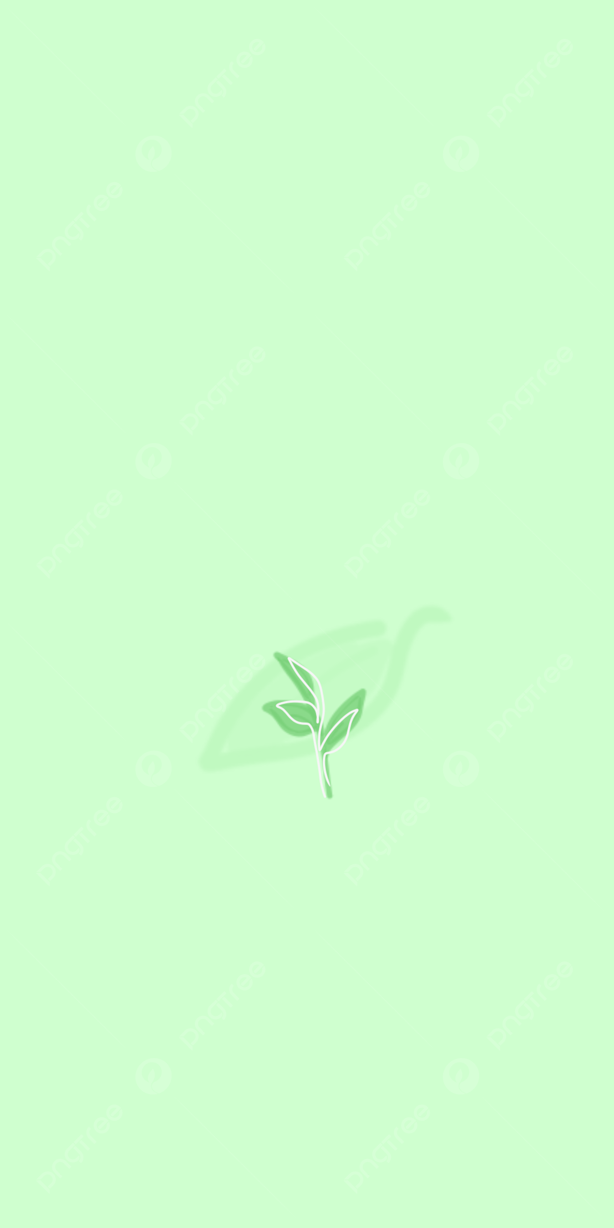 Blatt, Mintgrün, Minimalistisch, Pastell, Pflanze, Full HD, Hintergrundbild fürs Handy