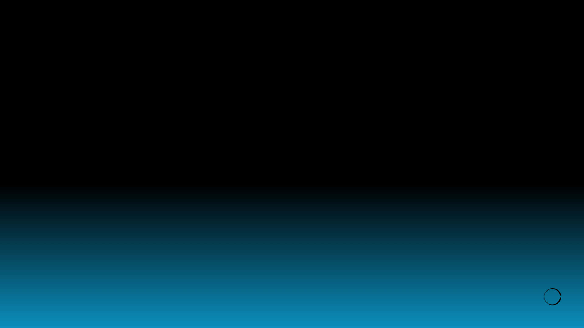 Farbverlauf, Schwarz, Blau, Minimalistisch, Dunkel, Full HD, Desktop-Hintergrund für Windows