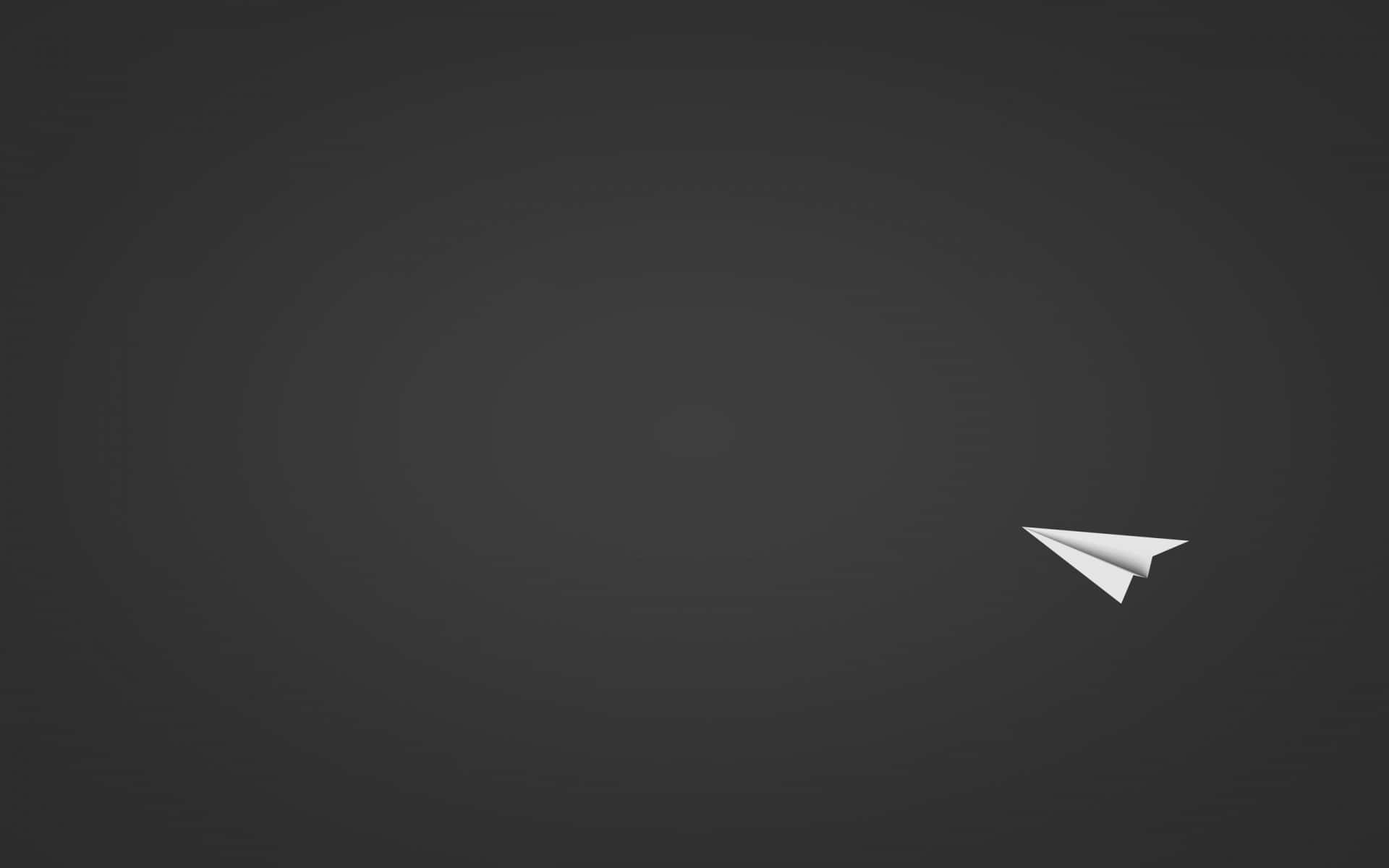 Papierflieger, Minimalistisch, Grauer Hintergrund, Dunkel, Full HD Wallpaper
