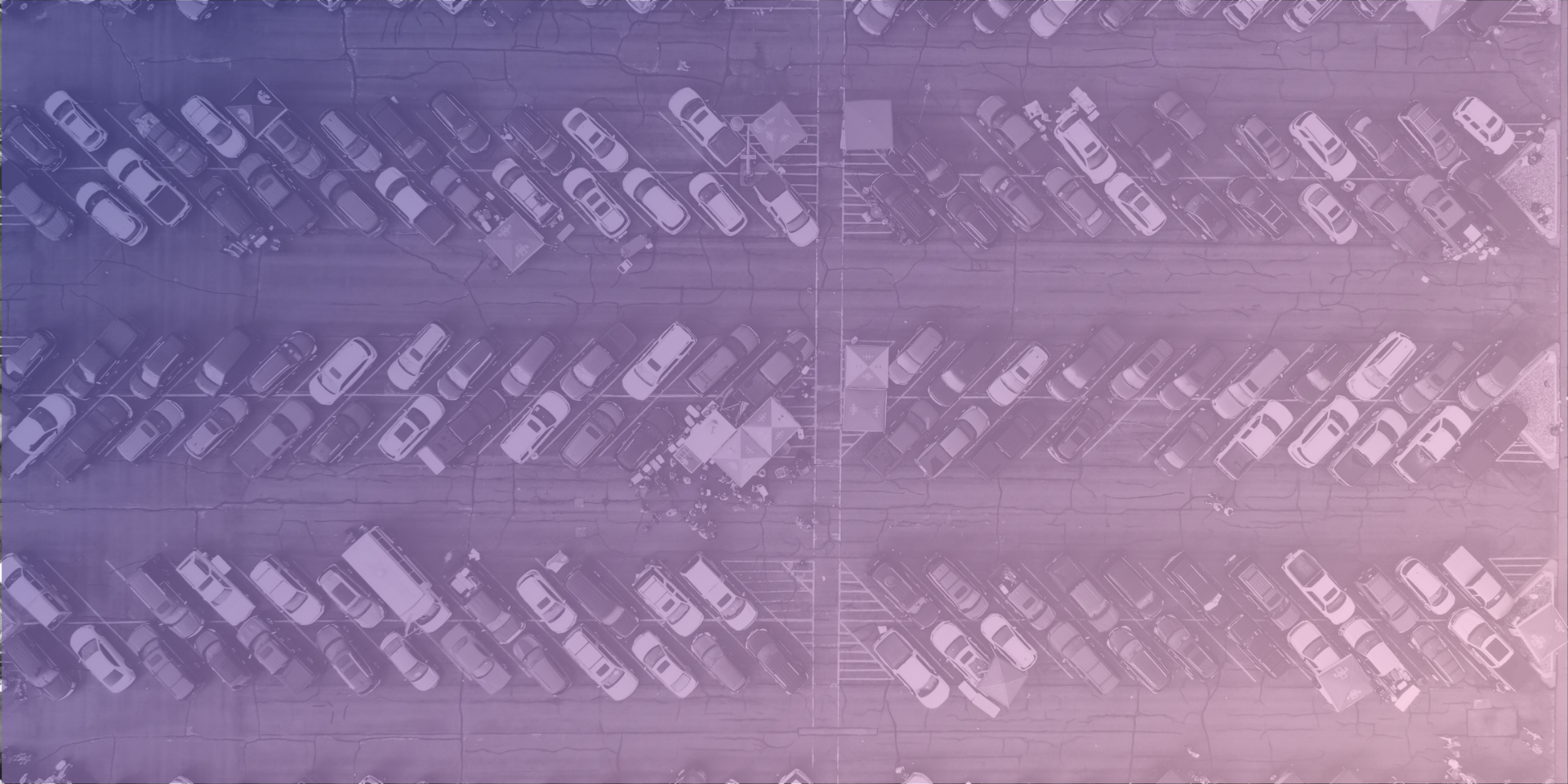 Parkplatz, Autos, Luftaufnahme, Lila Filter, Full HD, Desktop-Hintergrund für Windows