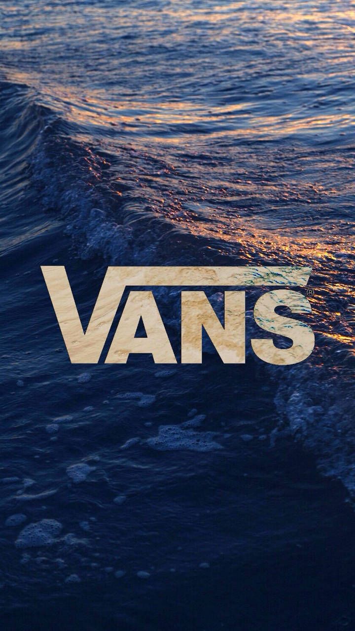 Vans, Vans Logo, Meer, Wellen, Dunkelblau, HD, Handy-Hintergrund im Hochformat