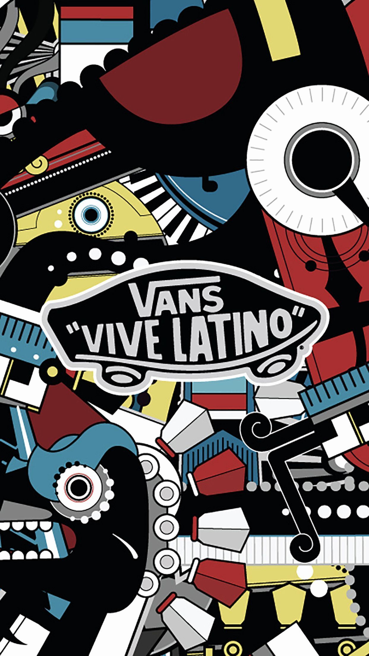 Vans, Vive Latino, Grafikdesign, Bunt, Abstrakt, Full HD, Sperrbildschirm fürs iPhone