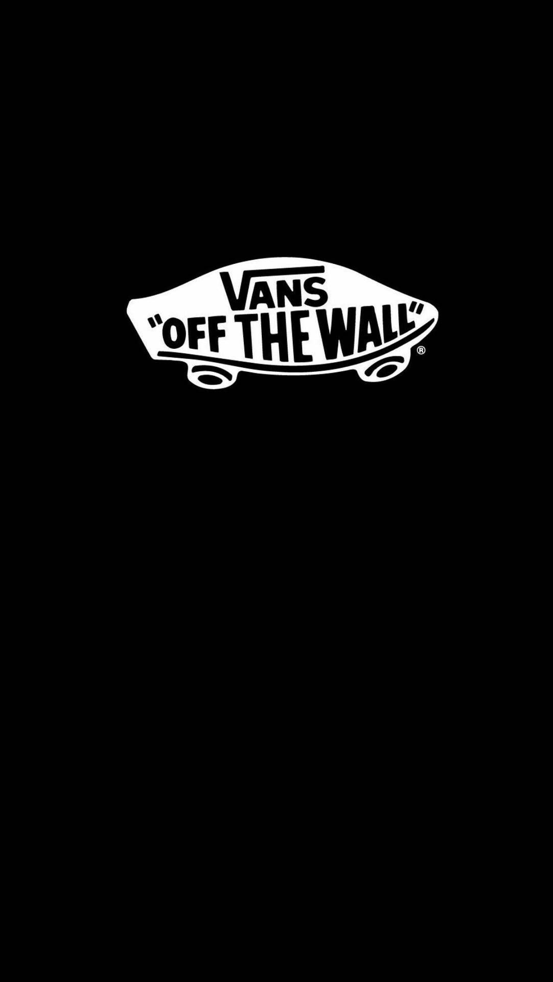 Vans, Off The Wall, Vans Logo, Schwarzer Hintergrund, Minimalismus, Sperrbildschirm fürs iPhone