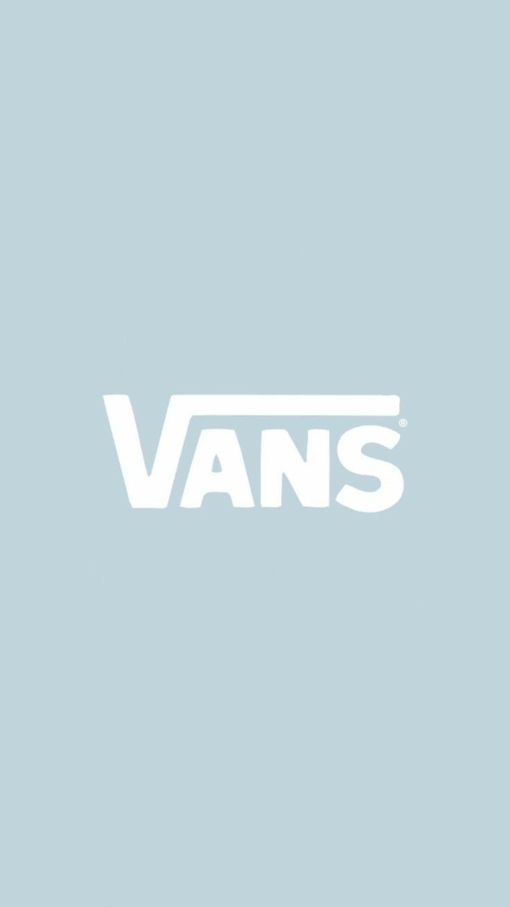 Vans, Vans Logo, Minimalismus, Hellblau, HD, Hintergrundbild fürs Handy