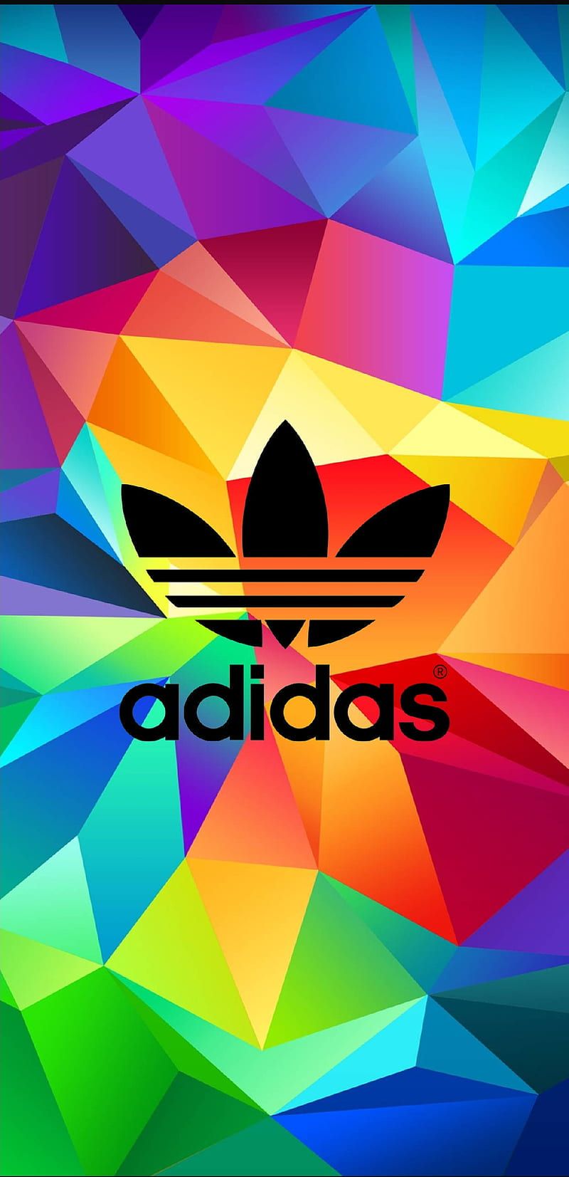 Adidas, Adidas Originals, Polygone, Bunt, Geometrisch, HD, Hintergrundbild fürs Handy