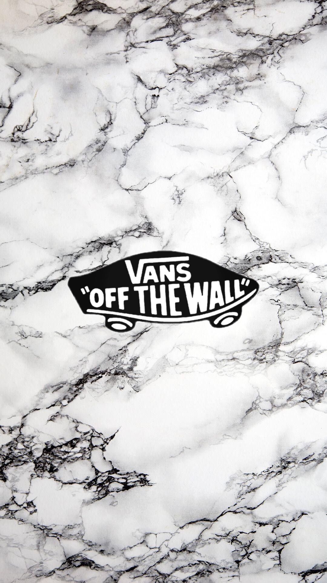 Vans, Off The Wall, Marmor, Weiß, Minimalismus, Full HD, Hintergrundbild fürs Handy