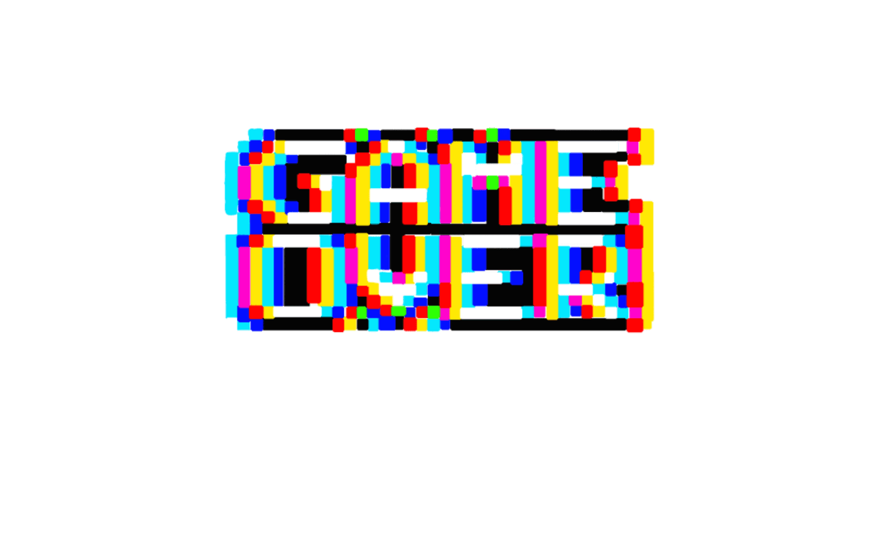 Game Over, Glitch-Effekt, Pixel-Schrift, Graublau, HD, Hintergrundbild für den PC