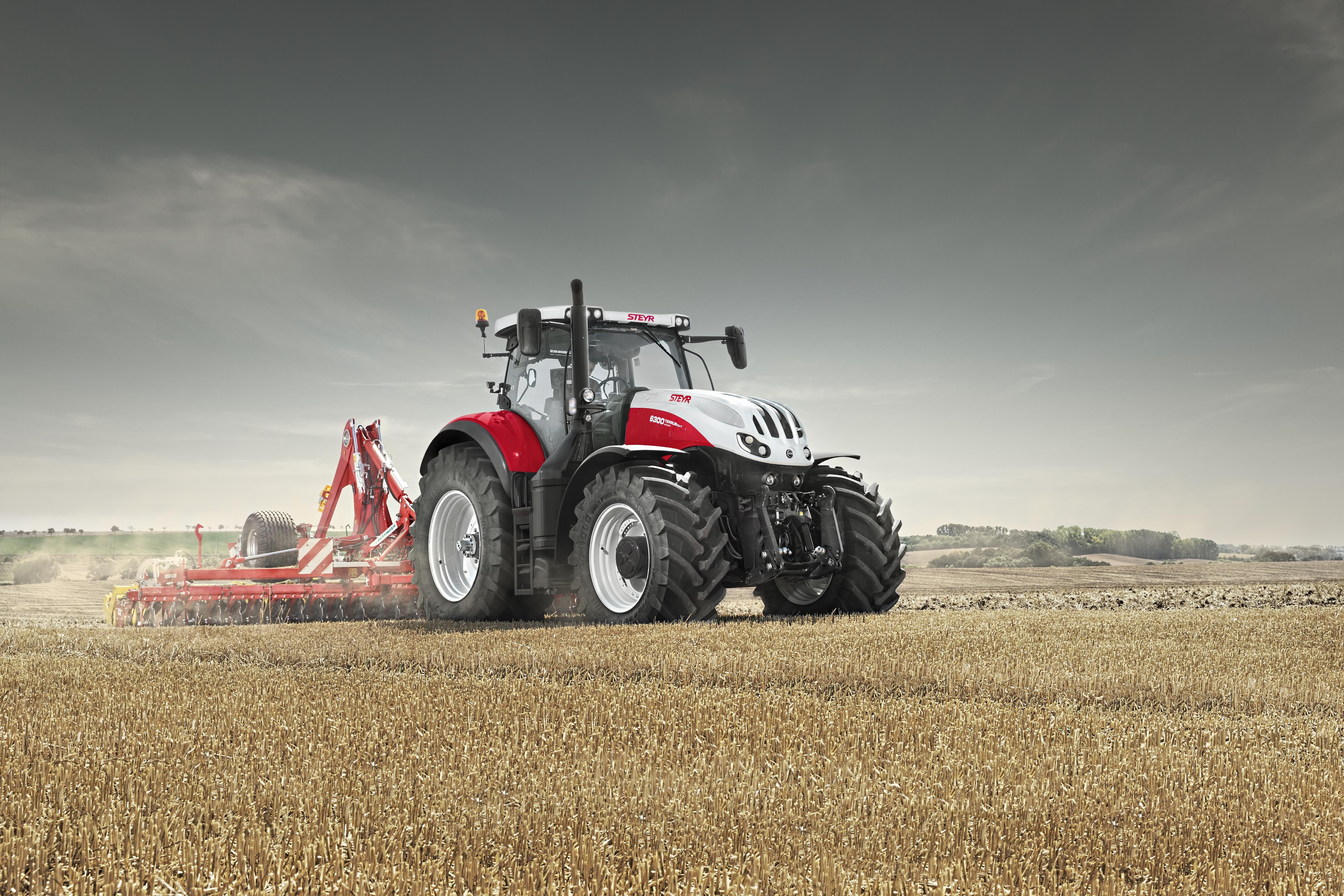 Steyr, Traktor, Grubber, Staub, Acker, 5K, Hintergrundbild für den PC
