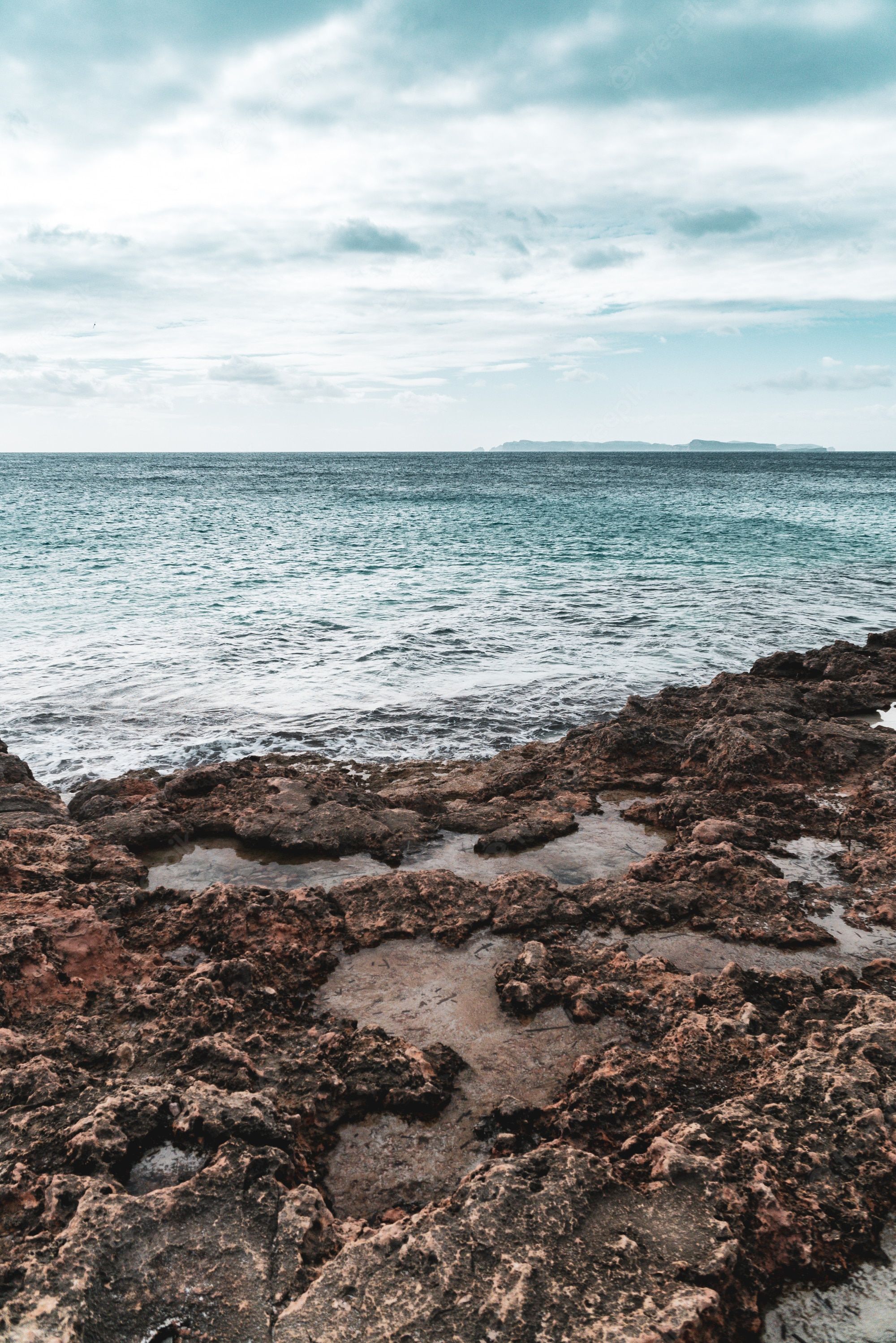 Mallorca, Felsufer, Meer, Wolken, Küste, QHD+, Hintergrundbild fürs Tablet