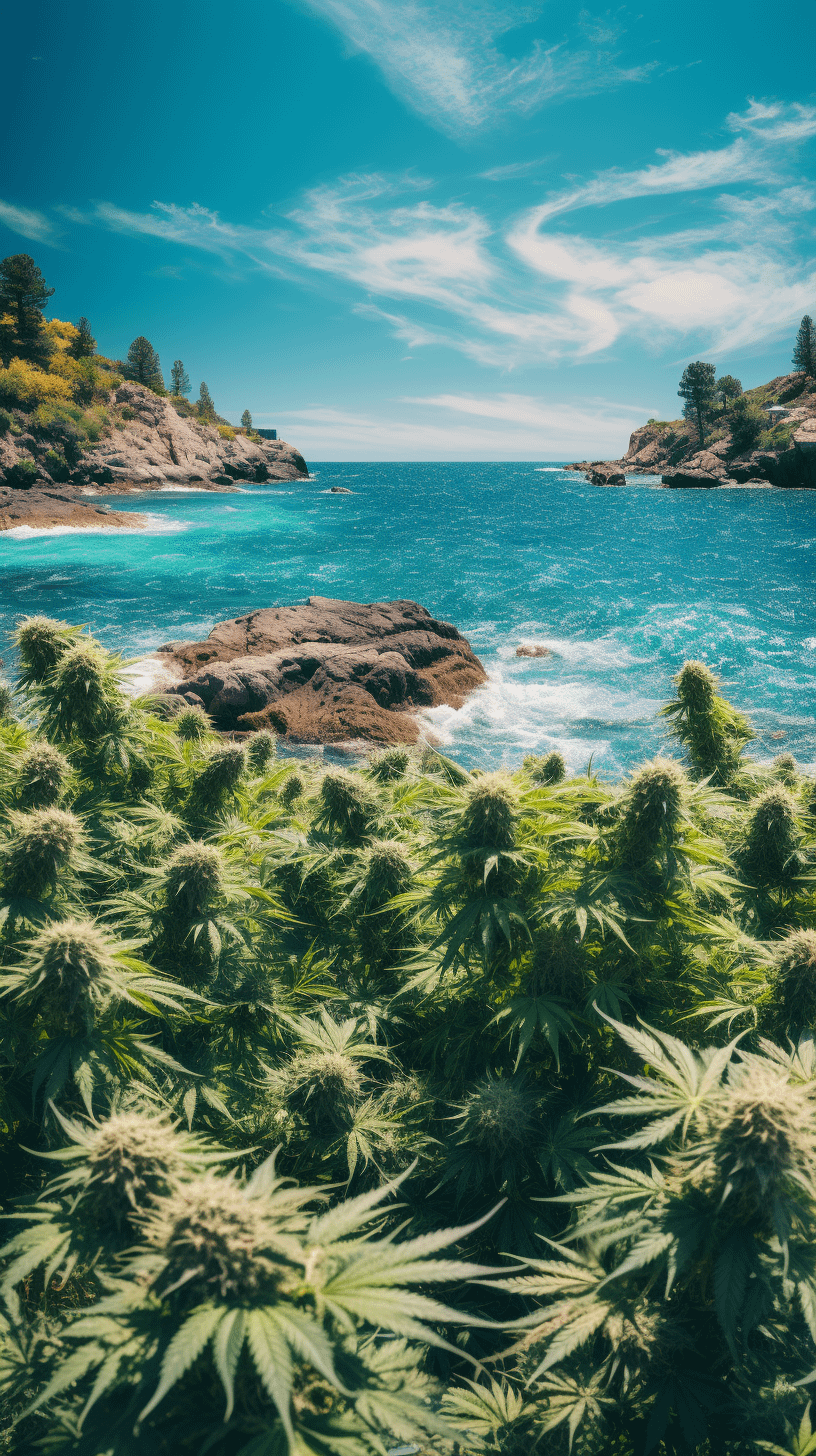 Mallorca, Küste, Türkises Meer, Pflanzen, Felsen, HD, Hintergrundbild fürs Handy
