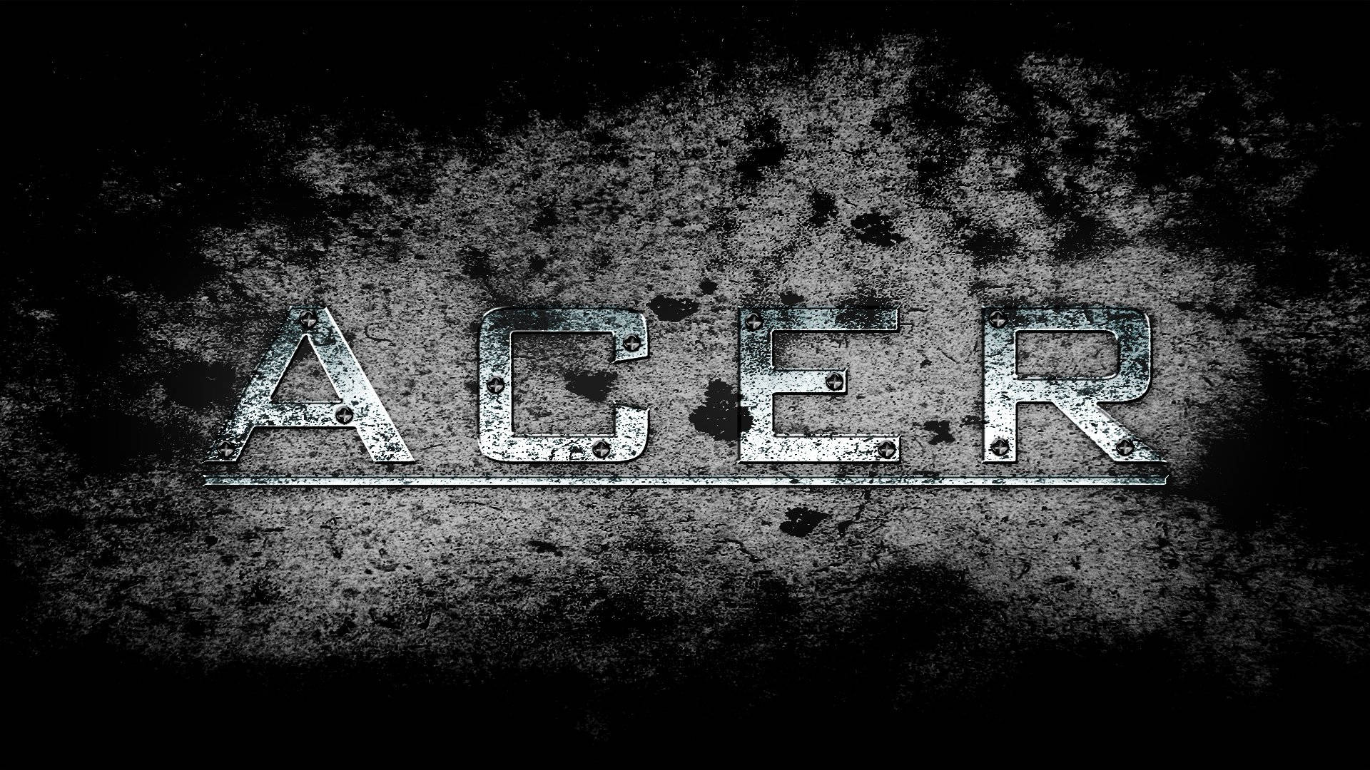Acer, Grunge, Metallschrift, Schwarz-Weiß, Textur, 16:9, Full-HD-Hintergrundbild für den Desktop