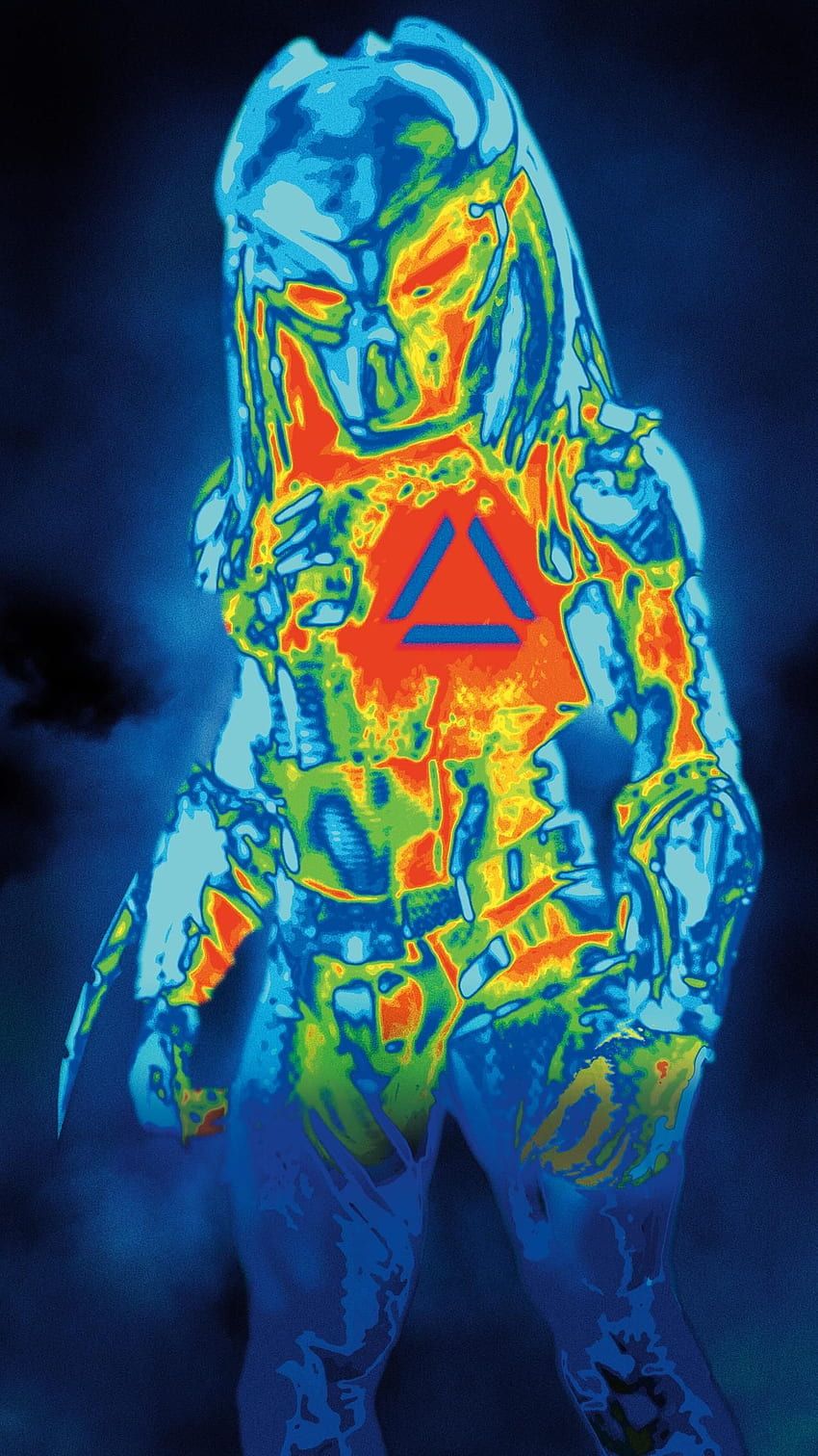 Predator, Wärmebild, Infrarot, Dreieck-Laser, Bunt, HD, Sperrbildschirm fürs iPhone
