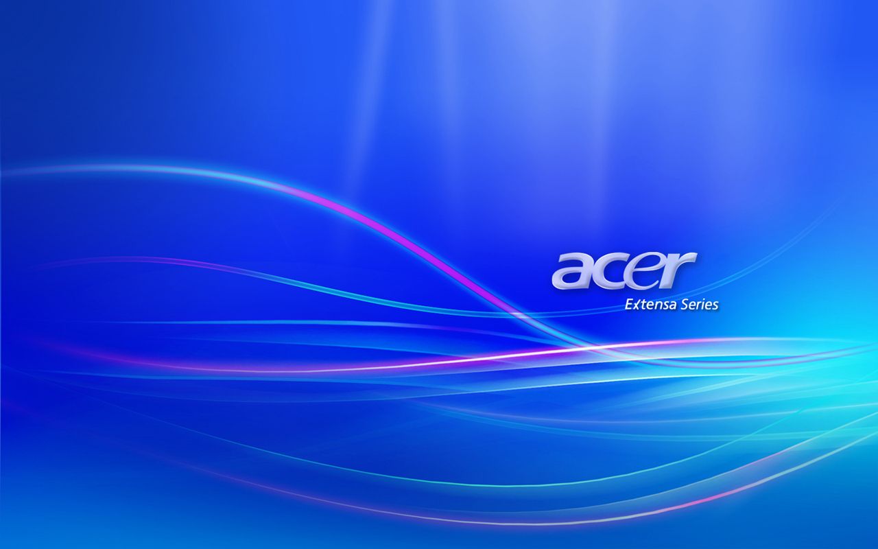 Acer, Acer Extensa, Lichtwellen, Abstrakt, Blauer Hintergrund, Pink, HD Wallpaper