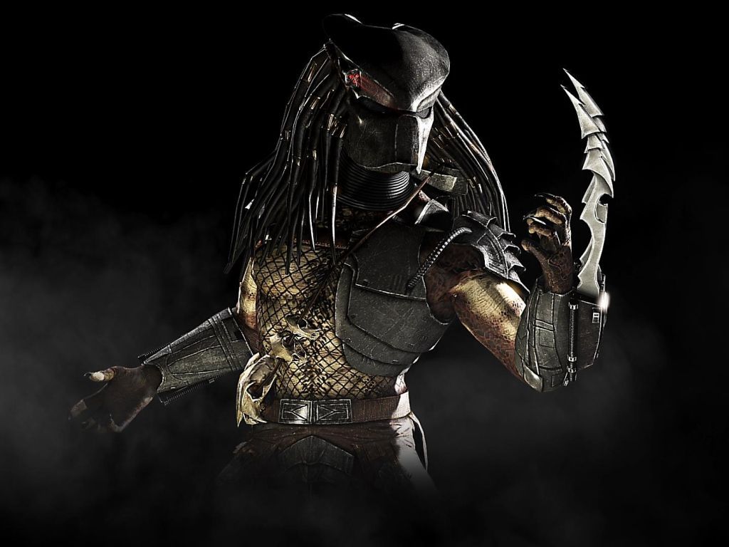 Predator, Klingen, Schwarzer Hintergrund, Ganzkörper, Wallpaper