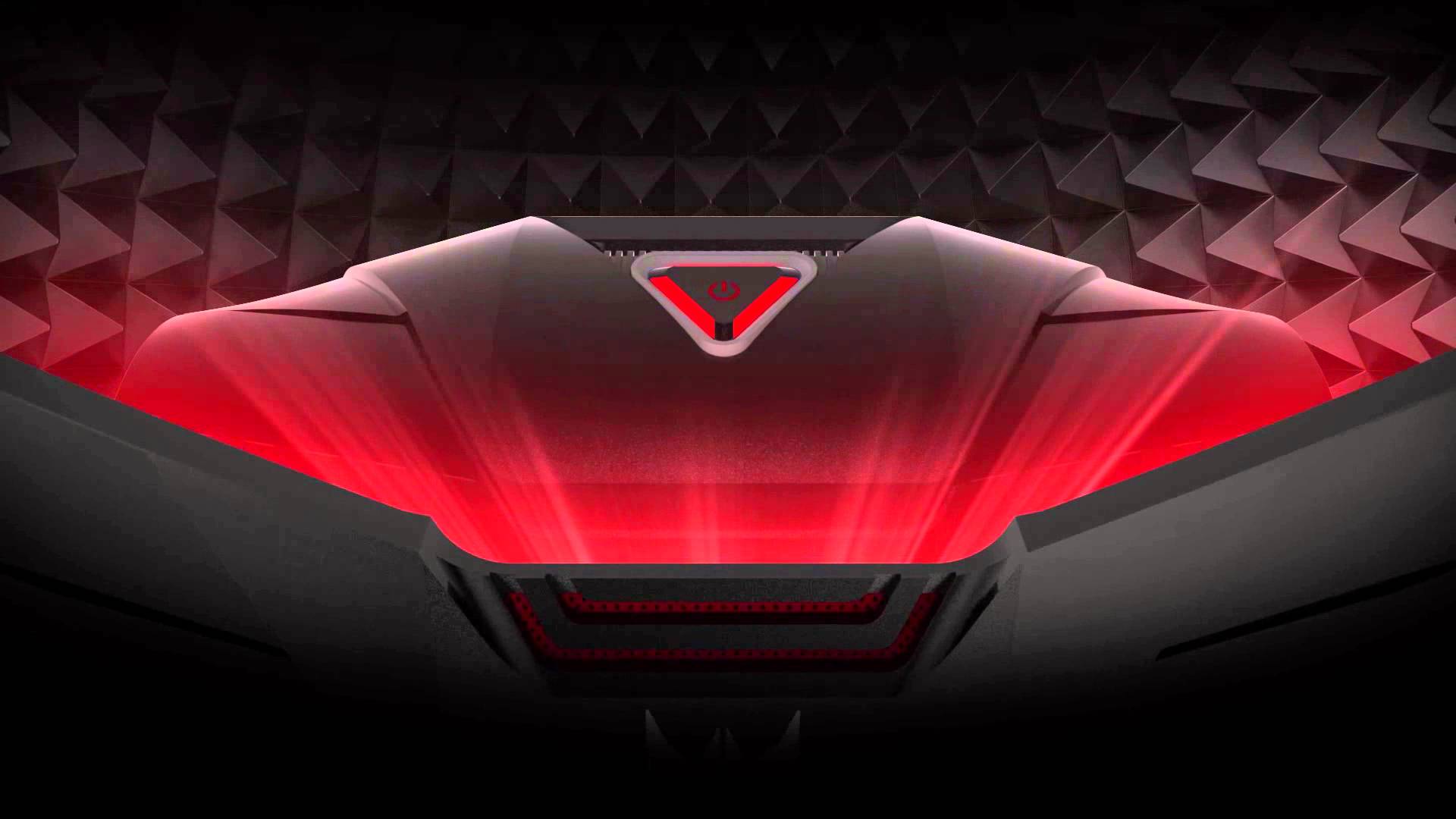 Acer Predator, Gaming, Rote Beleuchtung, Akustikschaum, Dunkel, Full HD, Breitbild-Hintergrundbild
