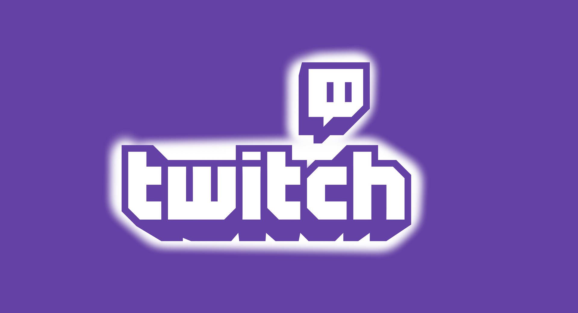 Twitch, Logo, Schriftzug, Lila Hintergrund, Full HD Wallpaper