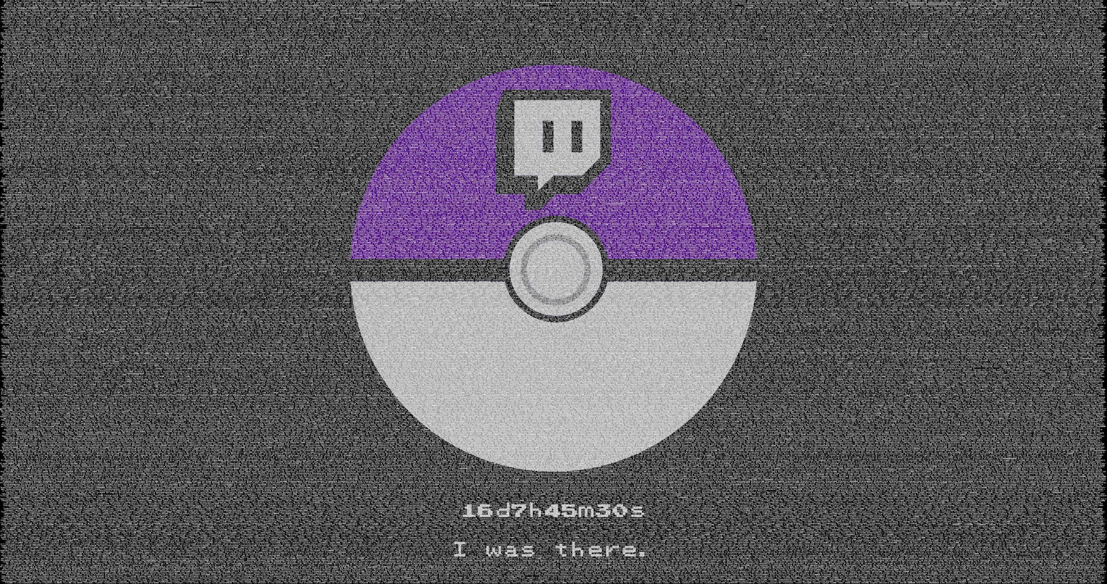 Twitch Plays Pokémon, Pokéball, Twitch, I was there, Rauschen, 2K, PC-Hintergrundbild
