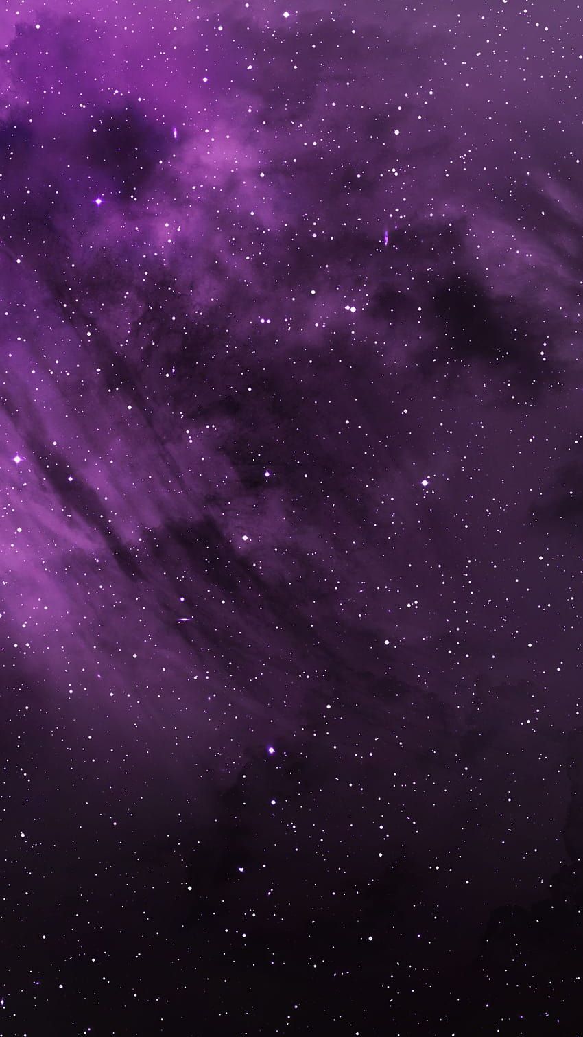 Nebel, Sterne, Pflaume, Dunkel, Hintergrundbild für iPhone und Android