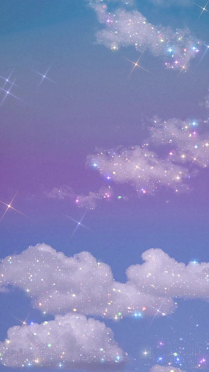 Wolken, Lila Himmel, Pastell, Verträumt, HD, Sperrbildschirm fürs iPhone