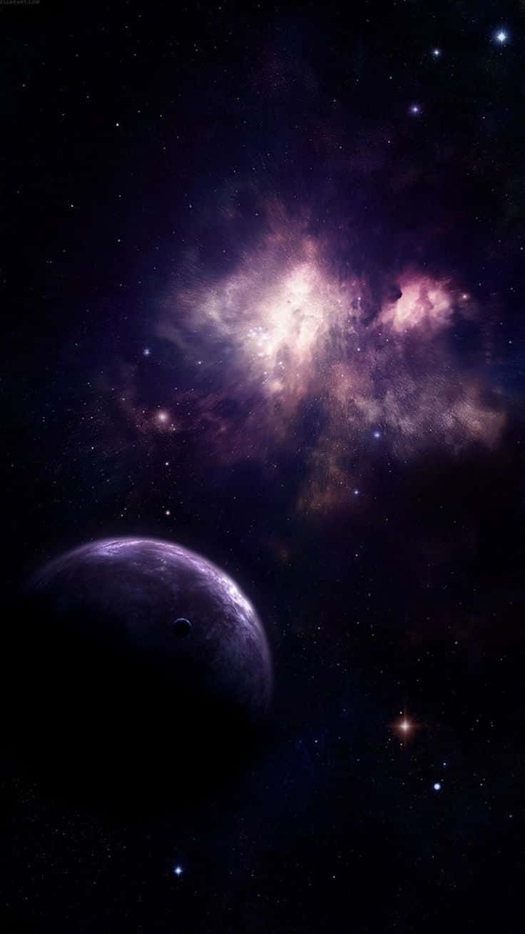 Nebel, Planet, Sterne, Dunkel, HD, Sperrbildschirm fürs iPhone