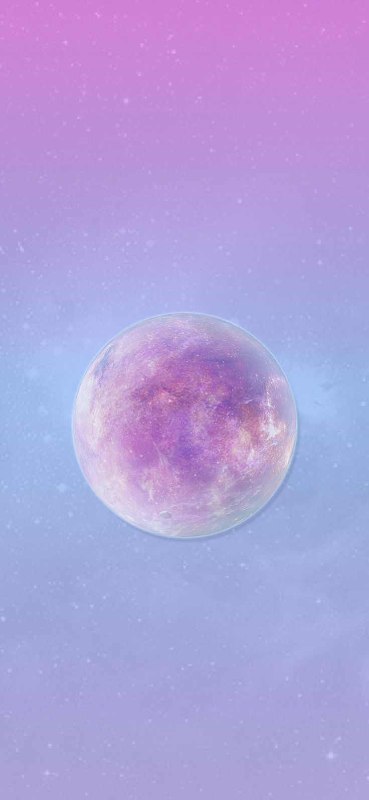 Mond, Lila, Farbverlauf, Minimalistisch, HD, Handy-Hintergrund im Hochformat