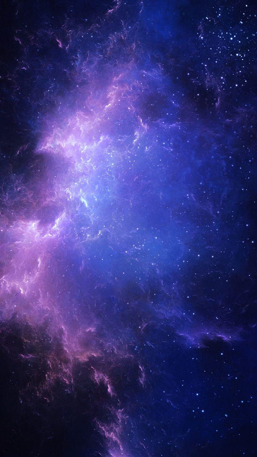 Nebel, Lila, Sterne, Weltraum, HD, Handy-Hintergrund im Hochformat
