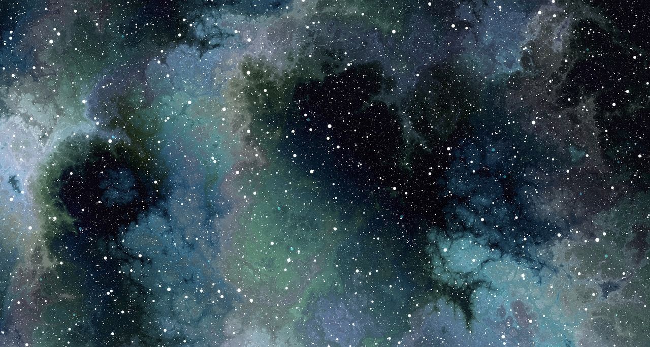 Nebel, Sterne, Grün, Dunkel, HD, Hintergrundbild für den PC