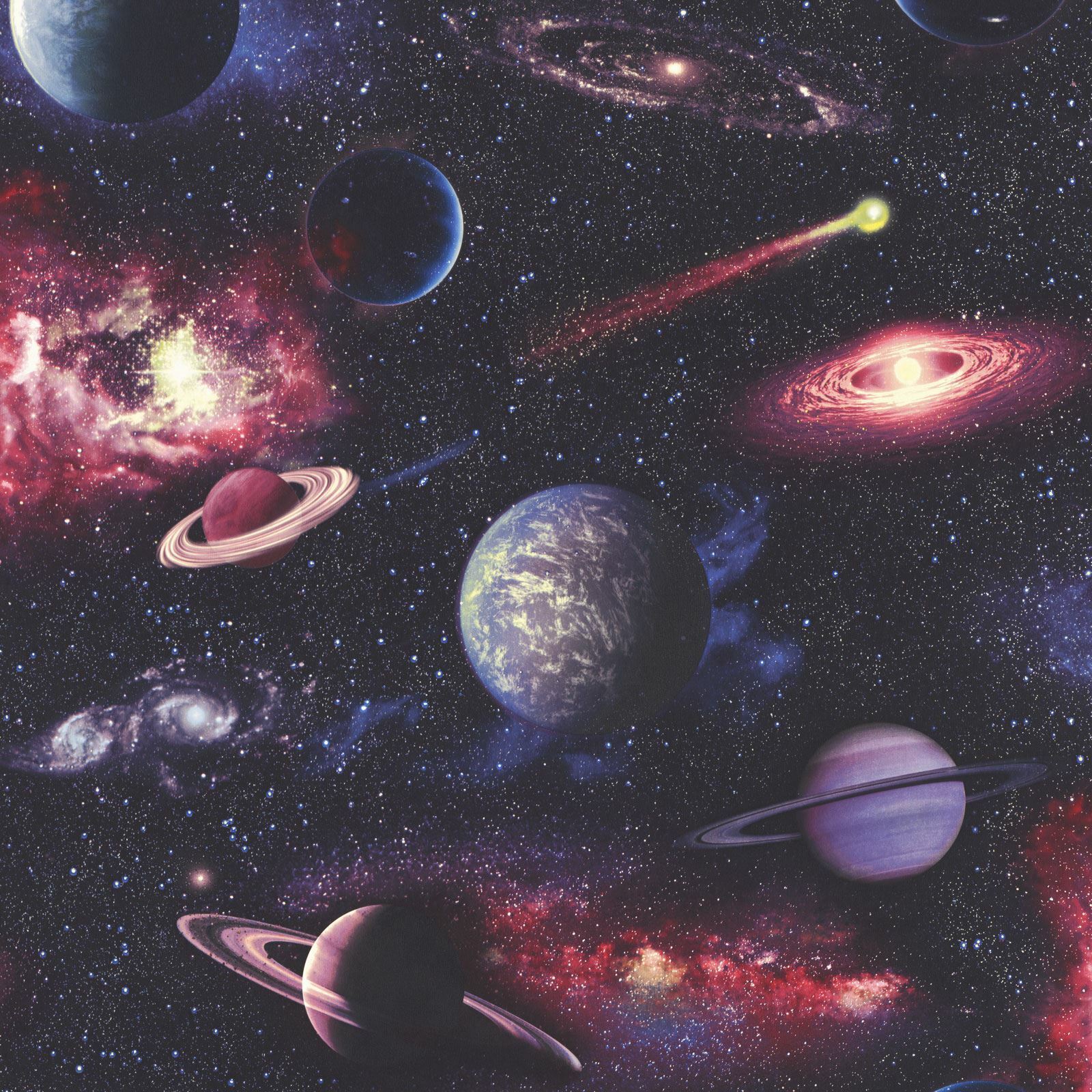 Planeten, Saturn, Erde, Galaxien, Kometen, HD, iPad-Hintergrundbild
