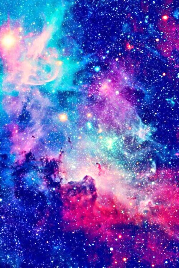Nebel, Sternenfeld, Kosmos, Türkis, Pink, Bunt, HD, Hintergrundbild fürs Tablet