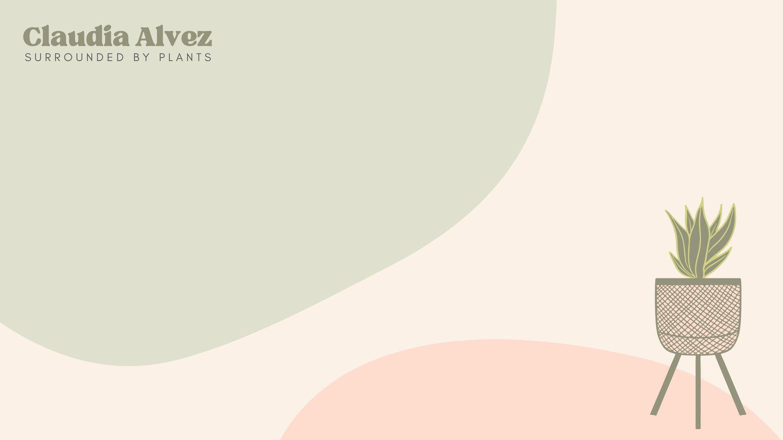 Abstrakte Formen, Zimmerpflanze, Boho, Pastell, Beige, HD, Hintergrundbild für den PC