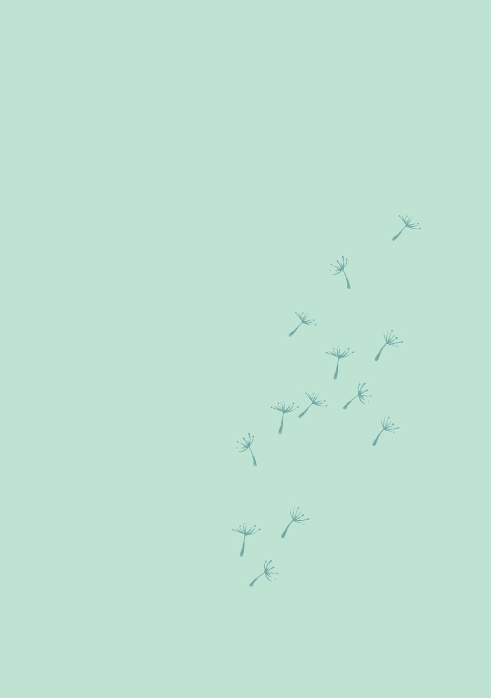 Vögel, Minimalistisch, Mintgrün, Einfarbig, HD, Hintergrundbild fürs Tablet