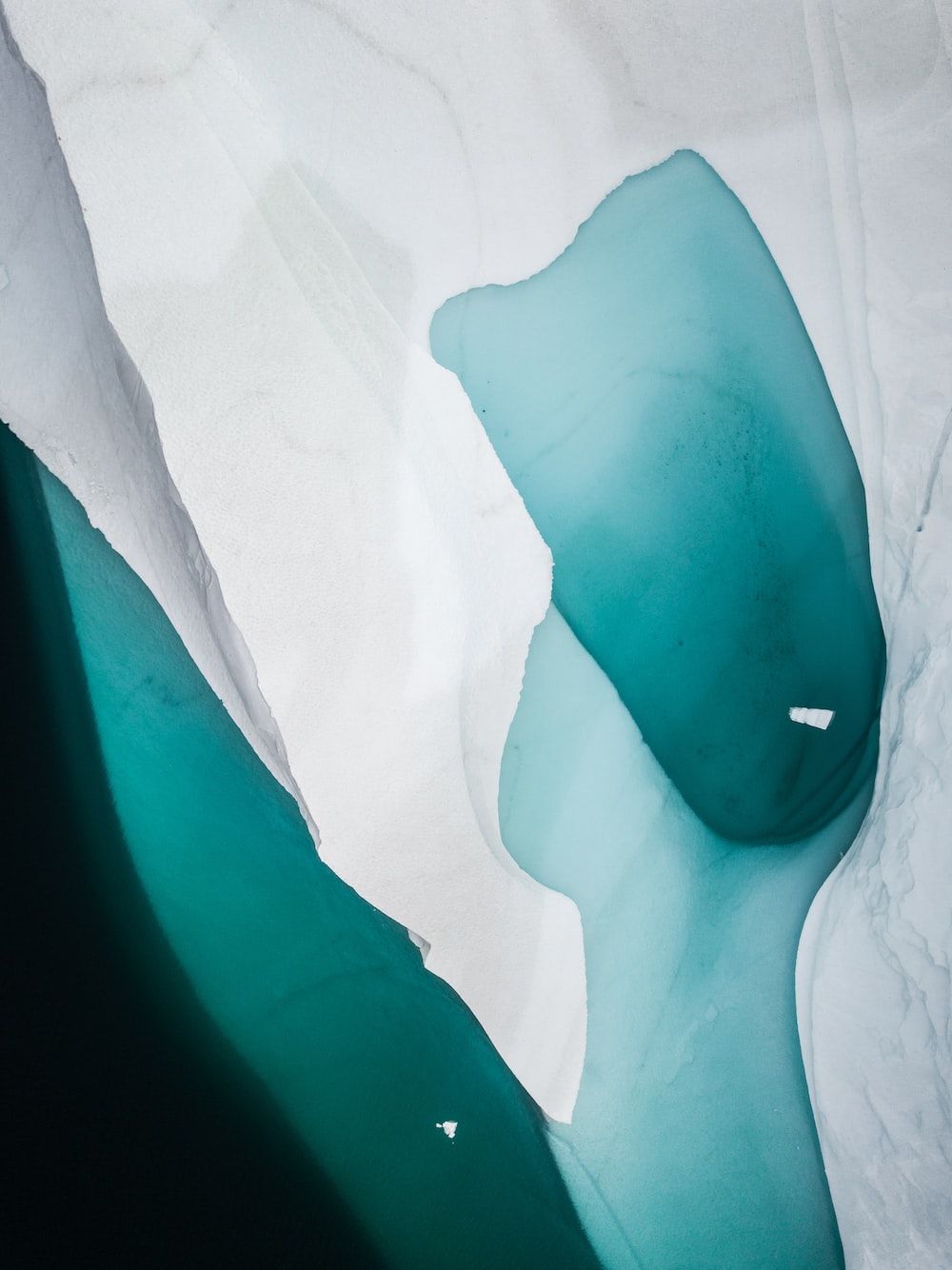 Eis, Gletscher, Abstrakt, Petrol, HD, Hintergrundbild fürs Tablet