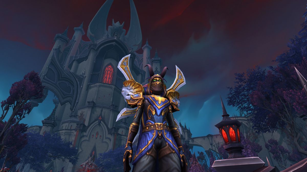 Venthyr, Revendreth, Shadowlands, Gotisch, Lila Töne, Hintergrundbild
