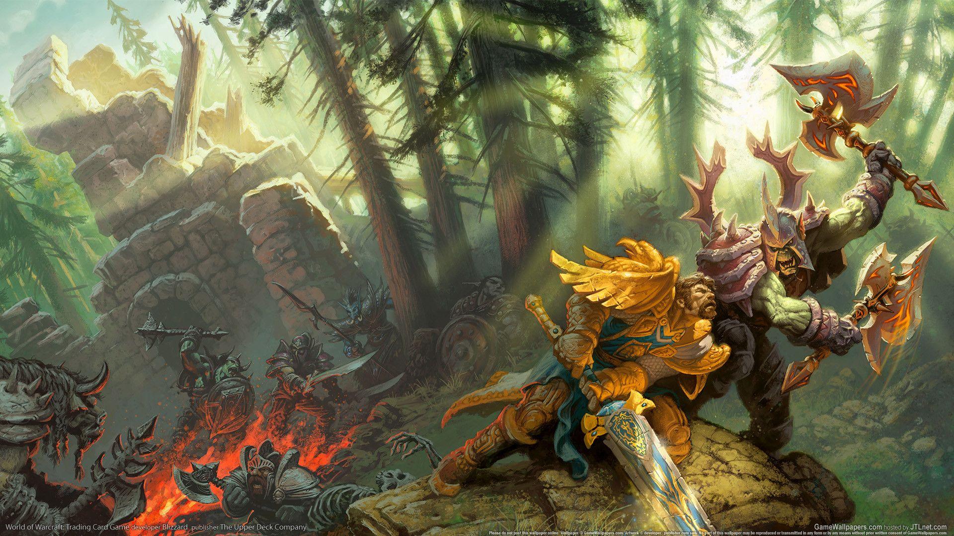 Troll, Kampf, Dschungel, World of Warcraft, Grüne Töne, 16:9, Full-HD-Hintergrundbild für den Desktop