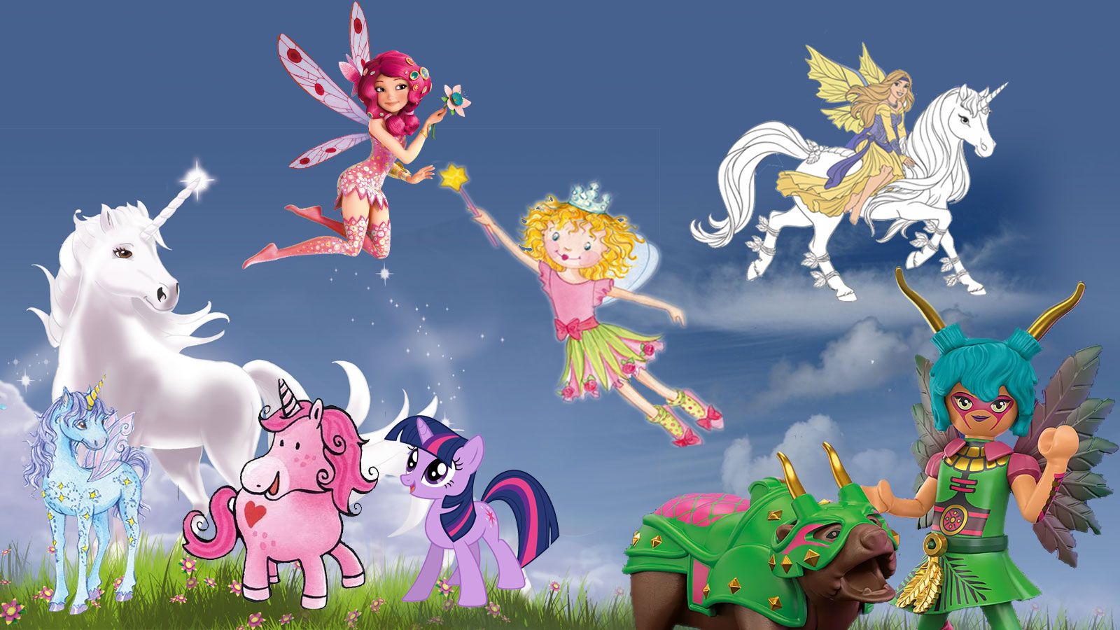 Prinzessin Lillifee, Twilight Sparkle, My Little Pony, Feen, Einhörner, Cartoon, HD-Desktop-Hintergrund
