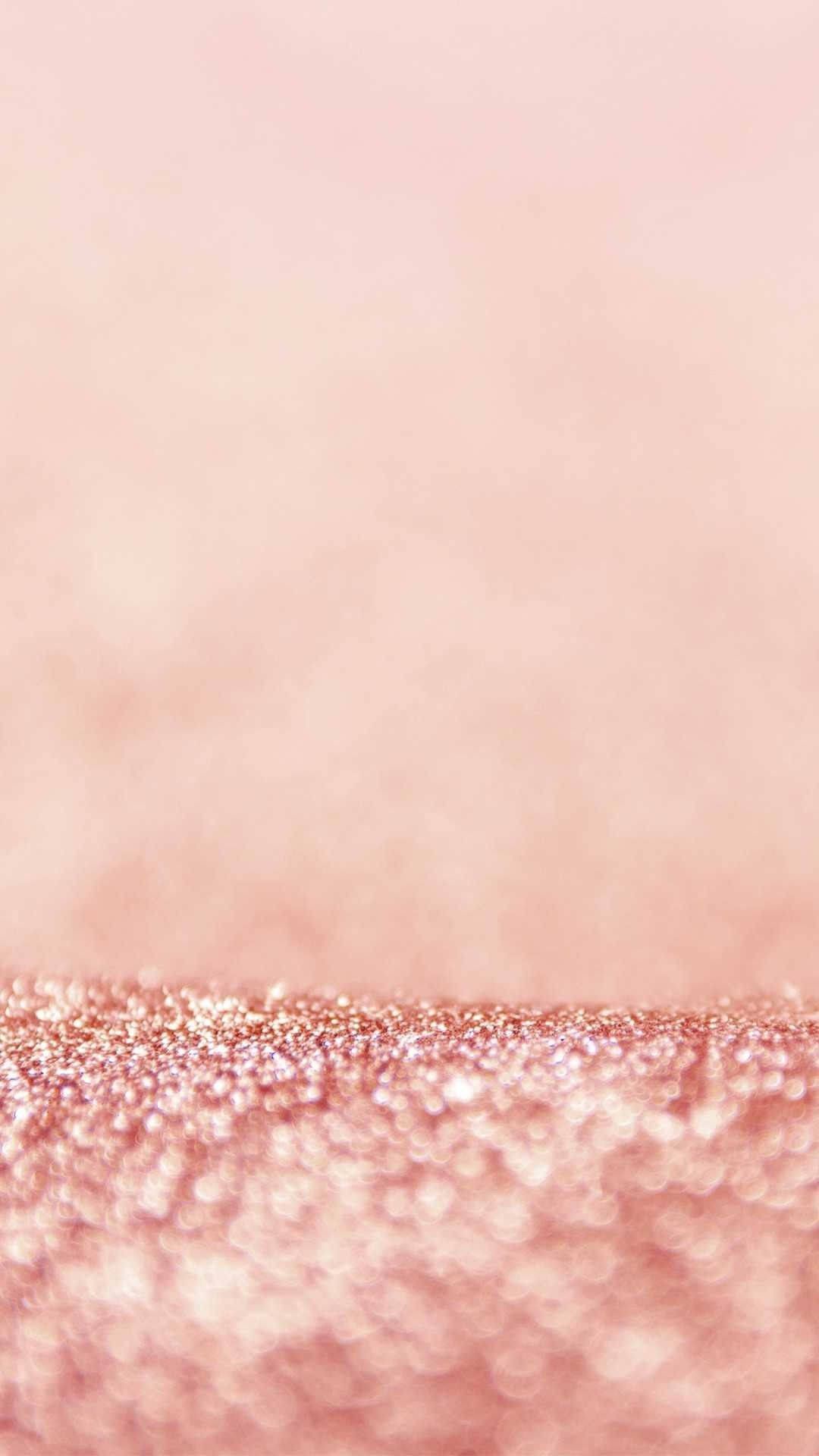 Rosé-Gold, Glitzer, Pastellrosa, Farbverlauf, Feminin, Full HD, Handy-Hintergrund im Hochformat